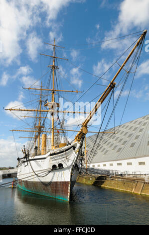 HMS Gannet, A königliche Marine Doterel-Klasse Schraube Sloop, Historic Dockyard Chatham, Kent, England, UK Stockfoto