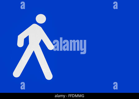 Fußgängerüberweg Zeichen geändert Stockfoto