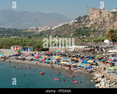 Spanien, Andalusien, Almunecar beach Stockfoto