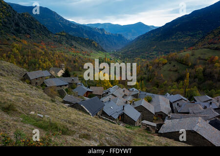 Estaon Dorf. Pyrenäen. Lleida. Catalunya. Spanien Stockfoto