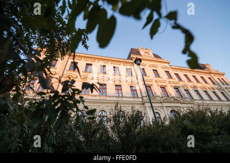 Gebäude der Stadt District Court von Pilsen (Plzeň), mittelböhmischen Region in Tschechien Stockfoto