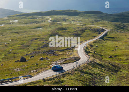 Der Gebirgspass, Applecross (oder Bealach Na Bà)-Ross-Shire, Schottisches Hochland. Stockfoto