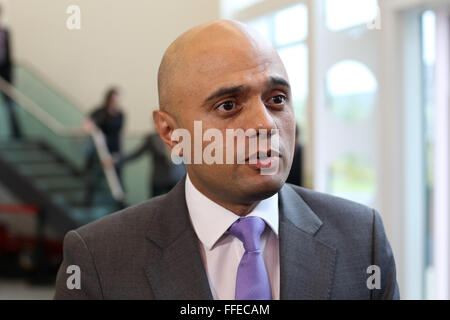 Sajid javid, britische konservative Politiker und Mitglied des Europäischen Parlaments für Neustadt an der Orla. Stockfoto