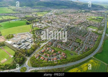 Eine Luftaufnahme der Stadt Guisborough, North Yorkshire Stockfoto