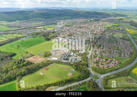 Eine Luftaufnahme der Stadt Guisborough, North Yorkshire Stockfoto