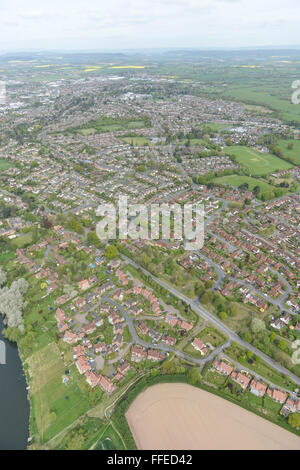 Eine Luftaufnahme des Bereichs Hampton Park von Hereford Stockfoto