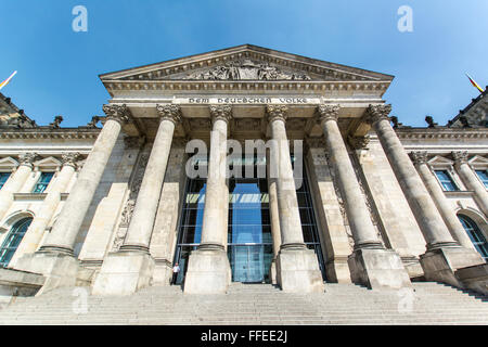 Reichstagsgebäude, Berlin, Deutschland Stockfoto