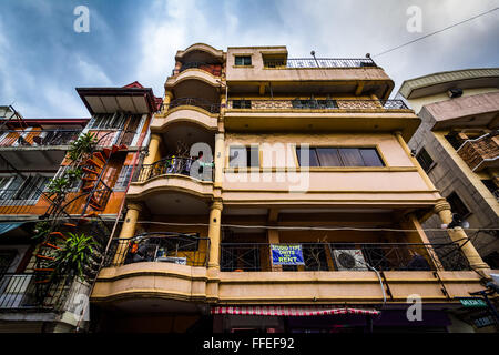 Mehrfamilienhaus in Sampaloc, Manila, Philippinen. Stockfoto