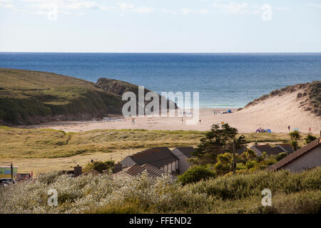 Holywell Bay, North Cornwall Stockfoto