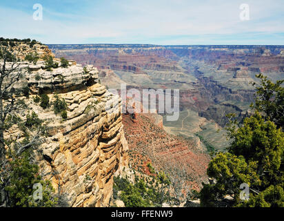 Grand Canyon ist ein steilen Schlucht geschnitzt durch Koloradofluß Arizona. Grand Canyon National Park, ließ sich Indianer. Stockfoto