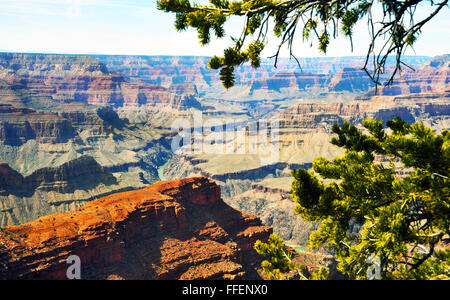 Grand Canyon Arizona, einer steilen Schlucht geschnitzt durch Kolorado Fluß, Grand Canyon National Park, Indianer, Stockfoto
