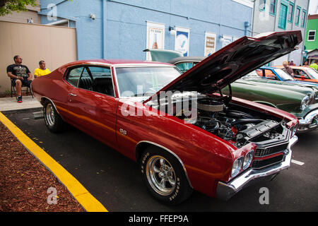 Chevrolet Chevelle SS 454 bei wöchentlichen Kissimmee Old Town Car cruise, Kissimmee Florida USA Stockfoto