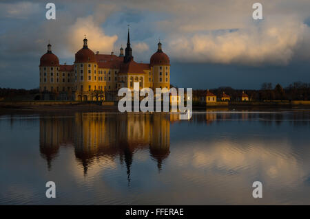 Schloss Moritzburg Castle, Moritzburg, Sachsen, Deutschland Stockfoto