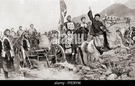 Dem ersten Chinesisch-japanischen Krieg 1894 zwischen dem Qing Reich von China und dem Kaiserreich Japan ausgetragen. Stockfoto