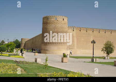 Schiefen Turm der Zitadelle Arg-e Karim Khani in Shiraz, Iran Stockfoto