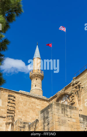 Selimiye Moschee, ehemals Saint Sophia Cathedral, North Nicosia, Nordzypern Stockfoto