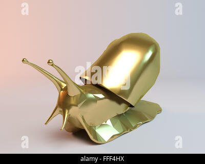 Golden 3D Tier in einer Phase mit hoher Render-Qualität verwendet werden, als Logo, Medaille, Symbol, Form, Symbol, Symbol, Geschäft, Stockfoto