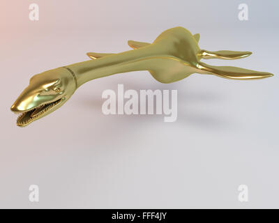 Golden 3D Tier in einer Phase mit hoher Render-Qualität verwendet werden, als Logo, Medaille, Symbol, Form, Symbol, Symbol, Geschäft, Stockfoto