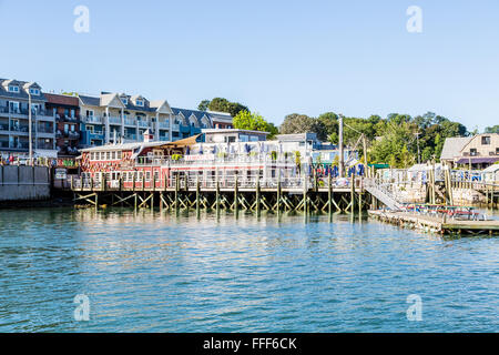 Fischrestaurant in Bar Harbor, Maine Stockfoto