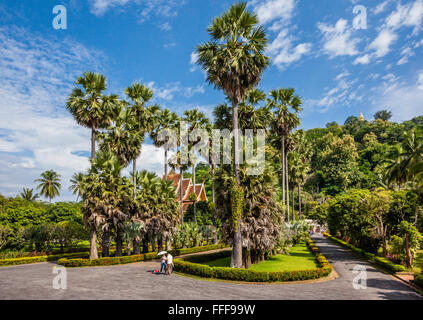 Lao Peoples demokratische Republik Laos, Luang Prabang, Gärten von der Haw Kham königlichen Palast-Komplex Stockfoto