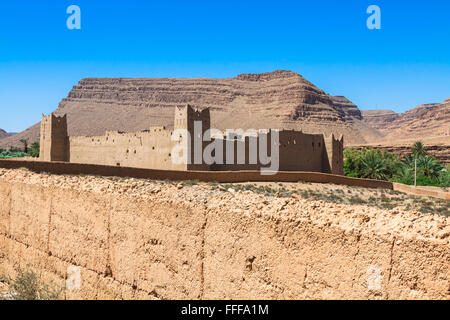 Berber Dörfer in der Wüste Marokkos Stockfoto