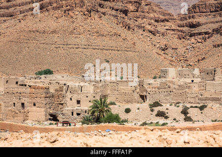 Berber Dörfer in der Wüste Marokkos Stockfoto
