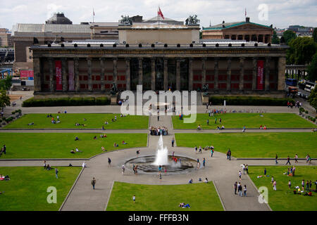 Altes Museum Mit Dem Lustgarten, Berlin-Mitte. Stockfoto