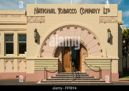 Nationalen Tabak Gebäude, Napier, Hawkes Bay, Neuseeland Stockfoto