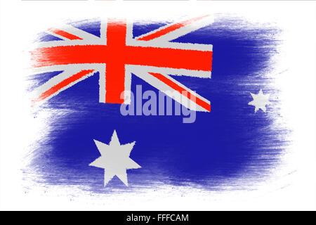 Die australische Flagge Stockfoto