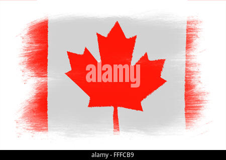 Die kanadische Flagge Stockfoto