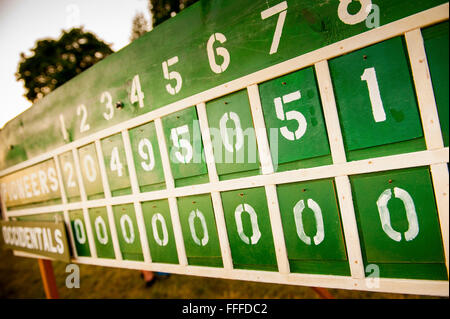 Baseball Reenactors neu ein altmodischer, Kreuzung des 20. Jahrhunderts Baseball Spiel Fort Vancouver, Washington Stockfoto