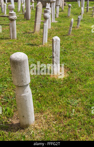 Alter Friedhof in der Nähe von Muradiye Moschee, Edirne, Provinz Edirne, Türkei Stockfoto