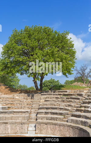 Odeon, Ruinen der Antike Troja, Provinz Canakkale, Türkei Stockfoto