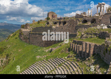 Theater von Pergamon, Bergama, Provinz Izmir, Türkei Stockfoto