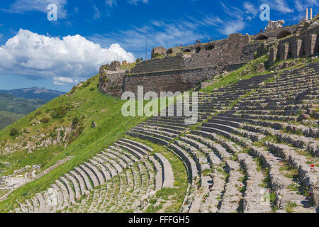 Theater von Pergamon, Bergama, Provinz Izmir, Türkei Stockfoto