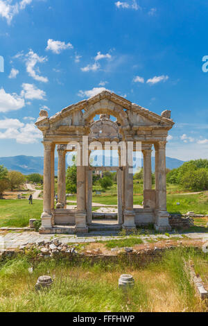 Tetrapylon, Ruinen des antiken Aphrodisias, Provinz Aydin, Türkei Stockfoto