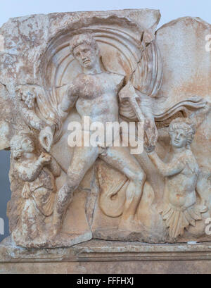 Hellenistischen Skulptur in der Archäologie Museum, Aphrodisias, Provinz Aydin, Türkei Stockfoto