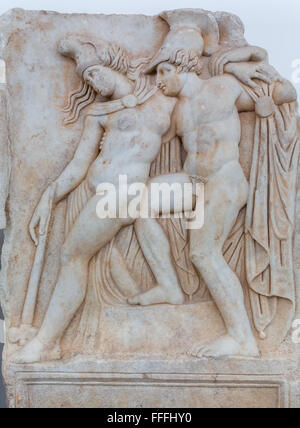 Hellenistischen Skulptur in der Archäologie Museum, Aphrodisias, Provinz Aydin, Türkei Stockfoto