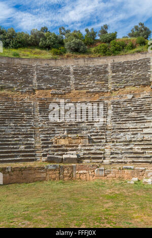 Theater, Ruinen der antiken Nysa am Maeander, Provinz Aydin, Türkei Stockfoto