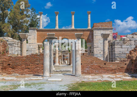 Basilica of St. John, Ephesus, Selcuk, Provinz Izmir, Türkei Stockfoto