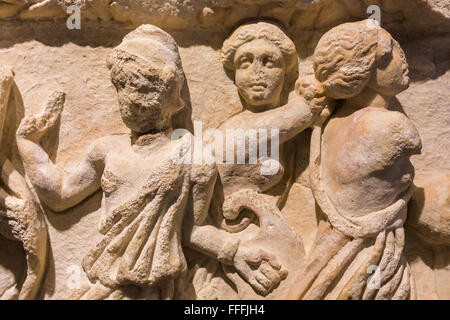 Hellenistischen Skulptur im archäologischen Museum von Ephesus, Selcuk, Provinz Izmir, Türkei Stockfoto