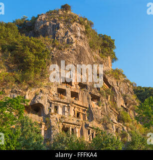 Grab des Amyntas, Fethiye, Provinz Mugla, Türkei Stockfoto