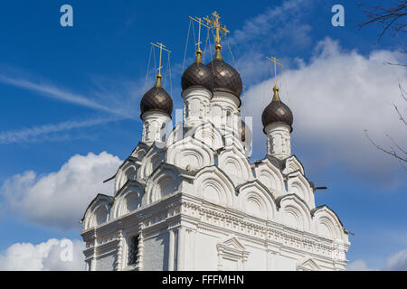 Kirche des Heiligen Sergius von Radonezh (1678), Komyagino, Moscow Region, Russland Stockfoto