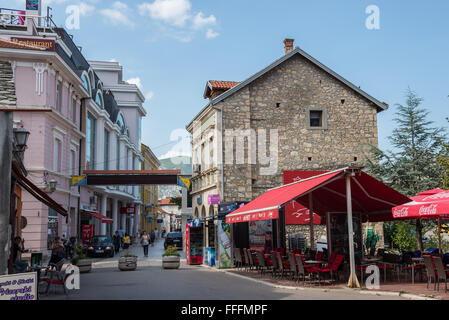 Klammer Fejica Fußgängerzone in der Stadt Mostar, Bosnien und Herzegowina Stockfoto