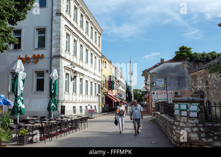 Klammer Fejica Fußgängerzone in der Stadt Mostar, Bosnien und Herzegowina Stockfoto