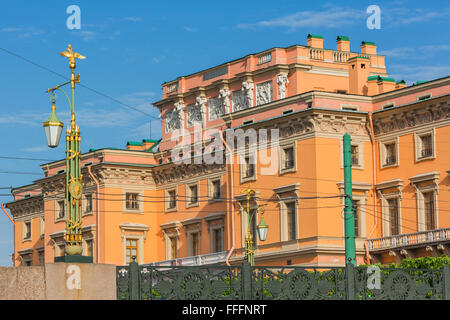 Mikhailovsky (Engineers Burg), Sankt Petersburg, Russland Stockfoto