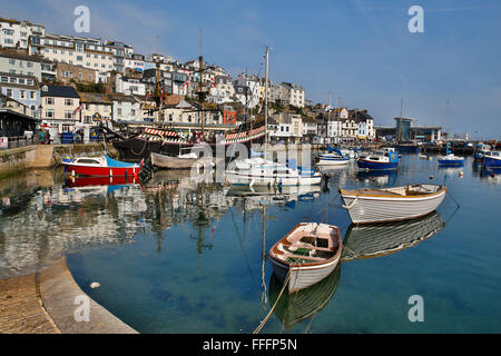 Brixham Hafen; Devon; UK Stockfoto