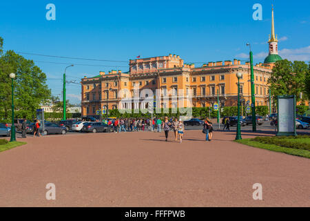 Mikhailovsky (Engineers Burg), Sankt Petersburg, Russland Stockfoto