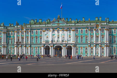 Winterpalast, Eremitage, Sankt Petersburg, Russland Stockfoto