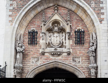 Gruuthuse Palast Brügge Belgien Stockfoto